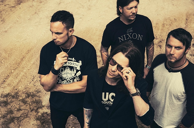 Mark Tremonti, Myles Kenneddy (glasses), Scott Phillips, Brian Marshall [From left to right] Photo by Austin Hargrave